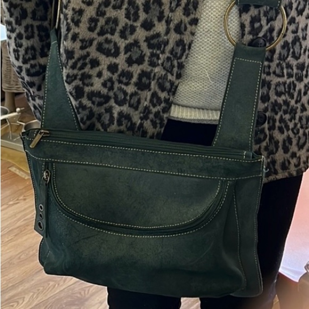 Pola Nubuck Suede Crossbody